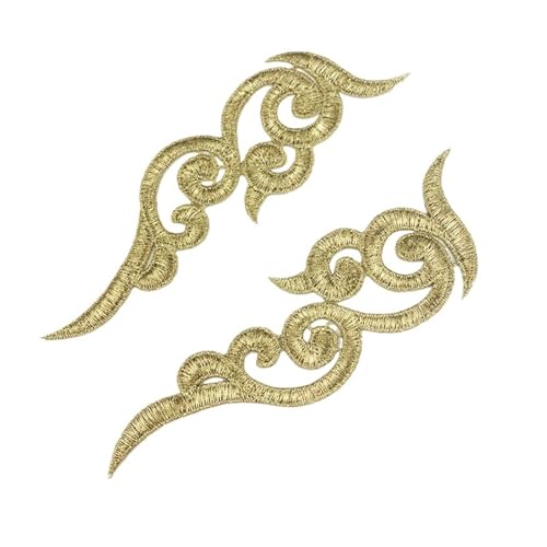 Spitzenapplikation, Spiegelpaar mit Spitzenapplikation, bestickte Aufnäher, goldene Guipure-Spitze, Nähspitze for Kleiderapplikationen, DIY-Brautkopfschmuck, Spitzenkragen for Brautkleid, Brautkleid, Spitzenapplikation, Spiegelpaar mit Spitzenapplikation, bestickte Aufnäher, goldene Guipure-Spitze, Nähspitze for Kleiderapplikationen, DIY-Brautkopfschmuck, Spitzenkragen for Brautkleid, Brautkleid, von PUYUNA