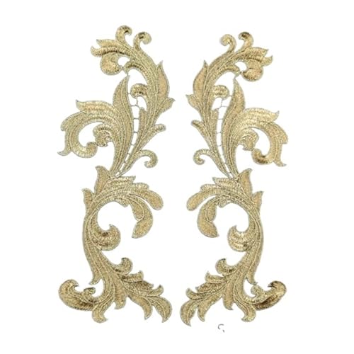 Spitzenapplikation, Spiegelpaar mit Spitzenapplikation, bestickte Aufnäher, goldene Guipure-Spitze, Nähspitze for Kleiderapplikationen, DIY-Brautkopfschmuck, Spitzenkragen for Brautkleid, Brautkleid, Spitzenapplikation, Spiegelpaar mit Spitzenapplikation, bestickte Aufnäher, goldene Guipure-Spitze, Nähspitze for Kleiderapplikationen, DIY-Brautkopfschmuck, Spitzenkragen for Brautkleid, Brautkleid, von PUYUNA