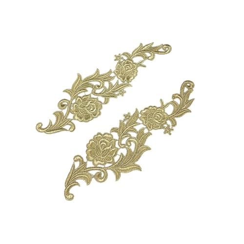 Spitzenapplikation, Spiegelpaar mit Spitzenapplikation, bestickte Aufnäher, goldene Guipure-Spitze, Nähspitze for Kleiderapplikationen, DIY-Brautkopfschmuck, Spitzenkragen for Brautkleid, Brautkleid, Spitzenapplikation, Spiegelpaar mit Spitzenapplikation, bestickte Aufnäher, goldene Guipure-Spitze, Nähspitze for Kleiderapplikationen, DIY-Brautkopfschmuck, Spitzenkragen for Brautkleid, Brautkleid, von PUYUNA