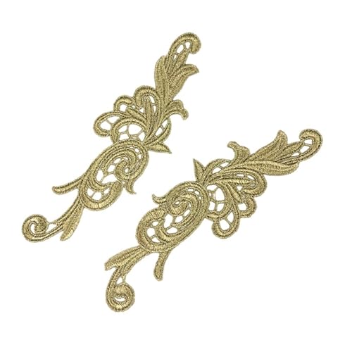 Spitzenapplikation, Spiegelpaar mit Spitzenapplikation, bestickte Aufnäher, goldene Guipure-Spitze, Nähspitze for Kleiderapplikationen, DIY-Brautkopfschmuck, Spitzenkragen for Brautkleid, Brautkleid, Spitzenapplikation, Spiegelpaar mit Spitzenapplikation, bestickte Aufnäher, goldene Guipure-Spitze, Nähspitze for Kleiderapplikationen, DIY-Brautkopfschmuck, Spitzenkragen for Brautkleid, Brautkleid, von PUYUNA