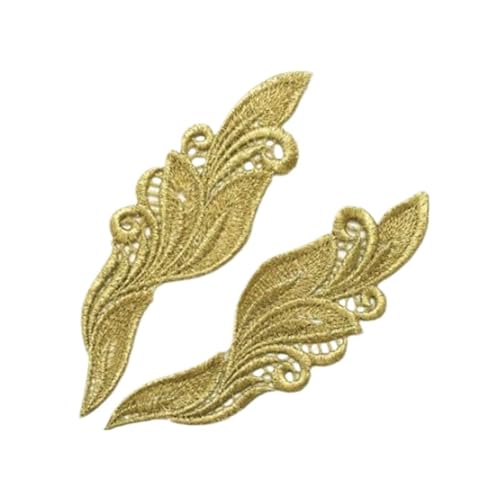 Spitzenapplikation, Spiegelpaar mit Spitzenapplikation, bestickte Aufnäher, goldene Guipure-Spitze, Nähspitze for Kleiderapplikationen, DIY-Brautkopfschmuck, Spitzenkragen for Brautkleid, Brautkleid, Spitzenapplikation, Spiegelpaar mit Spitzenapplikation, bestickte Aufnäher, goldene Guipure-Spitze, Nähspitze for Kleiderapplikationen, DIY-Brautkopfschmuck, Spitzenkragen for Brautkleid, Brautkleid, von PUYUNA