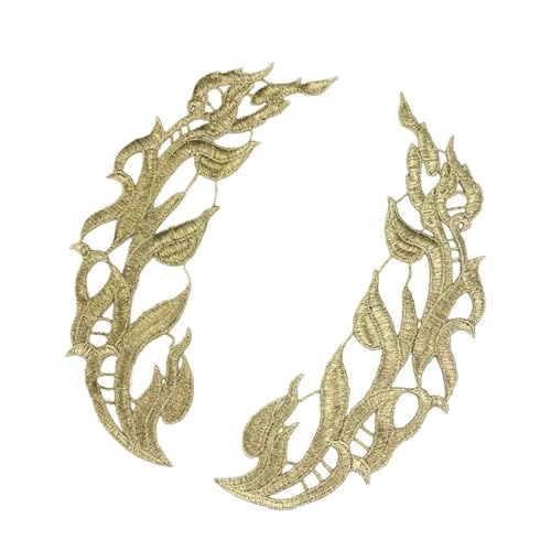 Spitzenapplikation, Spiegelpaar mit Spitzenapplikation, bestickte Aufnäher, goldene Guipure-Spitze, Nähspitze for Kleiderapplikationen, DIY-Brautkopfschmuck, Spitzenkragen for Brautkleid, Brautkleid, Spitzenapplikation, Spiegelpaar mit Spitzenapplikation, bestickte Aufnäher, goldene Guipure-Spitze, Nähspitze for Kleiderapplikationen, DIY-Brautkopfschmuck, Spitzenkragen for Brautkleid, Brautkleid, von PUYUNA
