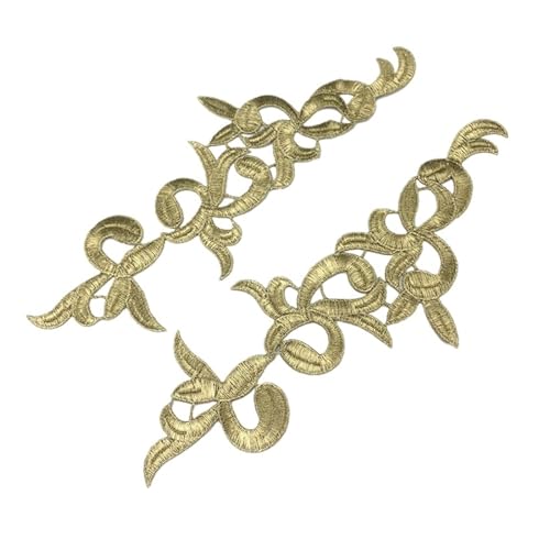 Spitzenapplikation, Spiegelpaar mit Spitzenapplikation, bestickte Aufnäher, goldene Guipure-Spitze, Nähspitze for Kleiderapplikationen, DIY-Brautkopfschmuck, Spitzenkragen for Brautkleid, Brautkleid, Spitzenapplikation, Spiegelpaar mit Spitzenapplikation, bestickte Aufnäher, goldene Guipure-Spitze, Nähspitze for Kleiderapplikationen, DIY-Brautkopfschmuck, Spitzenkragen for Brautkleid, Brautkleid, von PUYUNA