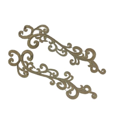 Spitzenapplikation, Spiegelpaar mit Spitzenapplikation, bestickte Aufnäher, goldene Guipure-Spitze, Nähspitze for Kleiderapplikationen, DIY-Brautkopfschmuck, Spitzenkragen for Brautkleid, Brautkleid, Spitzenapplikation, Spiegelpaar mit Spitzenapplikation, bestickte Aufnäher, goldene Guipure-Spitze, Nähspitze for Kleiderapplikationen, DIY-Brautkopfschmuck, Spitzenkragen for Brautkleid, Brautkleid, von PUYUNA