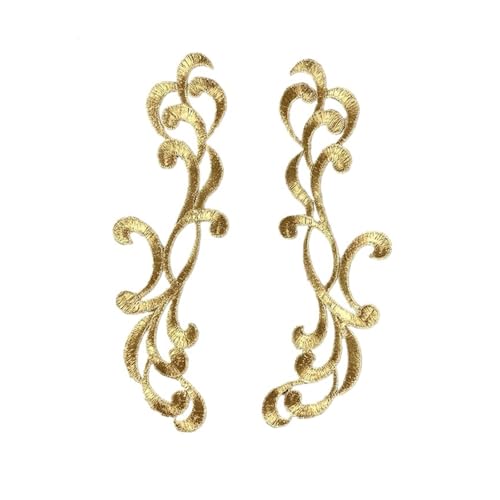 Spitzenapplikation, Spiegelpaar mit Spitzenapplikation, bestickte Aufnäher, goldene Guipure-Spitze, Nähspitze for Kleiderapplikationen, DIY-Brautkopfschmuck, Spitzenkragen for Brautkleid, Brautkleid, Spitzenapplikation, Spiegelpaar mit Spitzenapplikation, bestickte Aufnäher, goldene Guipure-Spitze, Nähspitze for Kleiderapplikationen, DIY-Brautkopfschmuck, Spitzenkragen for Brautkleid, Brautkleid, von PUYUNA