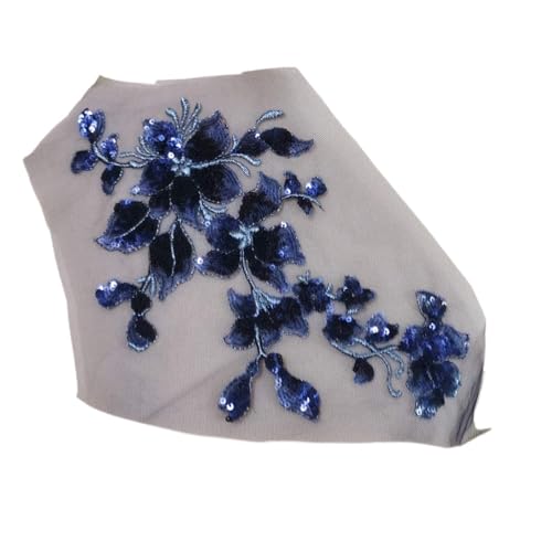 Spitzenapplikation, Spitzenapplikation, 1 Stück, bunte Blumenstickerei, Pailletten, for Aufnähen auf Kleidung, gestickte Applikationen, 28 x 16 cm, for Brautkleider, Brautschmuck, Bastelarbeiten (rot) Spitzenapplikation, Spitzenapplikation, 1 Stück, bunte Blumenstickerei, Pailletten, for Aufnähen auf Kleidung, gestickte Applikationen, 28 x 16 cm, for Brautkleider, Brautschmuck, Bastelarbeiten (rot) von PUYUNA