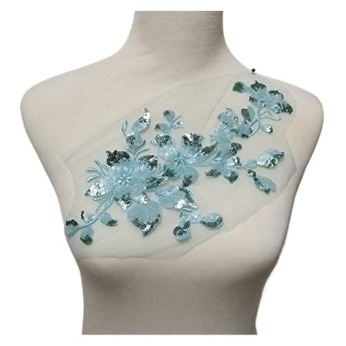 Spitzenapplikation, Spitzenapplikation, 1 Stück, bunte Blumenstickerei, Pailletten, for Aufnähen auf Kleidung, gestickte Applikationen, 28 x 16 cm, for Brautkleider, Brautschmuck, Bastelarbeiten (rot) Spitzenapplikation, Spitzenapplikation, 1 Stück, bunte Blumenstickerei, Pailletten, for Aufnähen auf Kleidung, gestickte Applikationen, 28 x 16 cm, for Brautkleider, Brautschmuck, Bastelarbeiten (rot) von PUYUNA