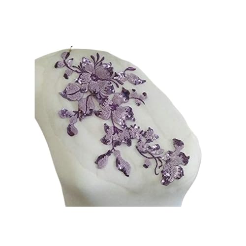 Spitzenapplikation, Spitzenapplikation, 1 Stück, bunte Blumenstickerei, Pailletten, for Aufnähen auf Kleidung, gestickte Applikationen, 28 x 16 cm, for Brautkleider, Brautschmuck, Bastelarbeiten (rot) Spitzenapplikation, Spitzenapplikation, 1 Stück, bunte Blumenstickerei, Pailletten, for Aufnähen auf Kleidung, gestickte Applikationen, 28 x 16 cm, for Brautkleider, Brautschmuck, Bastelarbeiten (rot) von PUYUNA