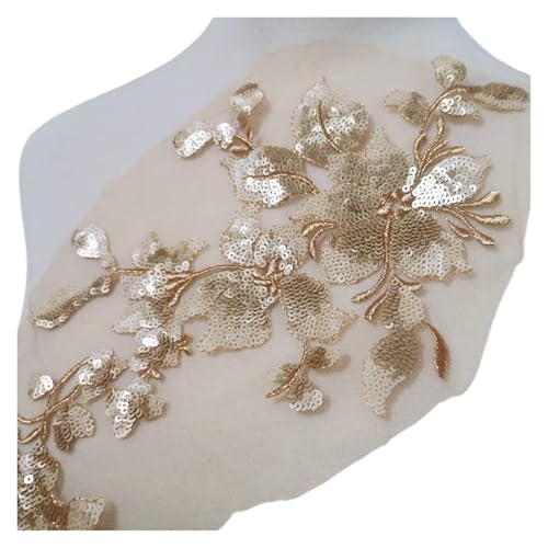 Spitzenapplikation, Spitzenapplikation, 1 Stück, bunte Blumenstickerei, Pailletten, for Aufnähen auf Kleidung, gestickte Applikationen, 28 x 16 cm, for Brautkleider, Brautschmuck, Bastelarbeiten (rot) Spitzenapplikation, Spitzenapplikation, 1 Stück, bunte Blumenstickerei, Pailletten, for Aufnähen auf Kleidung, gestickte Applikationen, 28 x 16 cm, for Brautkleider, Brautschmuck, Bastelarbeiten (rot) von PUYUNA