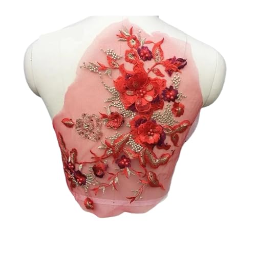Spitzenapplikation, Spitzenapplikation, 1 Stück, große 3D-Spitzenapplikation, Besatzflicken, Perlen, lila Blume, for Abschlussball, Hochzeitskleid, Accessoire, Spitzenstoff, DIY, 33 x 26 cm, for Hochz Spitzenapplikation, Spitzenapplikation, 1 Stück, große 3D-Spitzenapplikation, Besatzflicken, Perlen, lila Blume, for Abschlussball, Hochzeitskleid, Accessoire, Spitzenstoff, DIY, 33 x 26 cm, for Hochz von PUYUNA