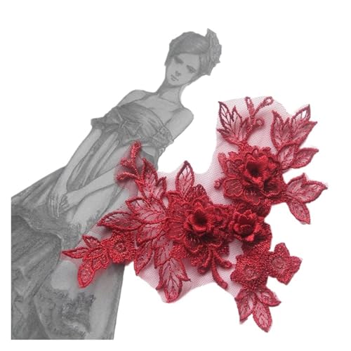 Spitzenapplikation, Spitzenapplikation, 2 Stück, 3D-Blumen, Spitzenapplikation, Kunstperlen, Tüll, Stickerei, Aufnäher, DIY-Nähen, Spitzenkragen, Dekor, Kleidung, Applikationszubehör for Hochzeitsklei Spitzenapplikation, Spitzenapplikation, 2 Stück, 3D-Blumen, Spitzenapplikation, Kunstperlen, Tüll, Stickerei, Aufnäher, DIY-Nähen, Spitzenkragen, Dekor, Kleidung, Applikationszubehör for Hochzeitsklei von PUYUNA