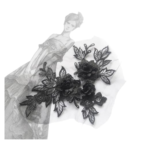 Spitzenapplikation, Spitzenapplikation, 2 Stück, 3D-Blumen, Spitzenapplikation, Kunstperlen, Tüll, Stickerei, Aufnäher, DIY-Nähen, Spitzenkragen, Dekor, Kleidung, Applikationszubehör for Hochzeitsklei Spitzenapplikation, Spitzenapplikation, 2 Stück, 3D-Blumen, Spitzenapplikation, Kunstperlen, Tüll, Stickerei, Aufnäher, DIY-Nähen, Spitzenkragen, Dekor, Kleidung, Applikationszubehör for Hochzeitsklei von PUYUNA