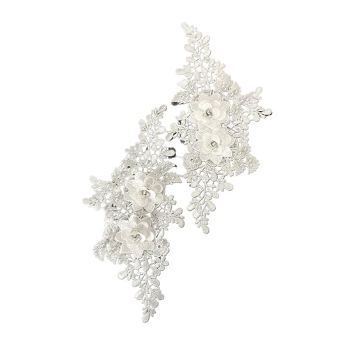 Spitzenapplikation, Spitzenapplikation, 2 Stück, 3D-Perlen-Blumenstickerei, Spitzenstoffapplikation for Nähen, for Hochzeit, Brautkleid, Schleier, Basteln, Kleidungszubehör, Dekoration for Brautkleid, Spitzenapplikation, Spitzenapplikation, 2 Stück, 3D-Perlen-Blumenstickerei, Spitzenstoffapplikation for Nähen, for Hochzeit, Brautkleid, Schleier, Basteln, Kleidungszubehör, Dekoration for Brautkleid, von PUYUNA