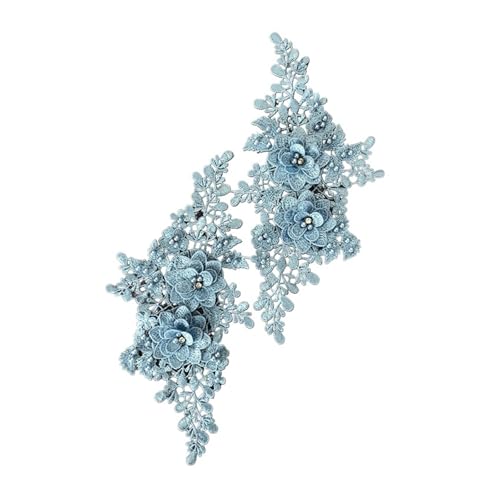 Spitzenapplikation, Spitzenapplikation, 2 Stück, 3D-Perlen-Blumenstickerei, Spitzenstoffapplikation for Nähen, for Hochzeit, Brautkleid, Schleier, Basteln, Kleidungszubehör, Dekoration for Brautkleid, Spitzenapplikation, Spitzenapplikation, 2 Stück, 3D-Perlen-Blumenstickerei, Spitzenstoffapplikation for Nähen, for Hochzeit, Brautkleid, Schleier, Basteln, Kleidungszubehör, Dekoration for Brautkleid, von PUYUNA