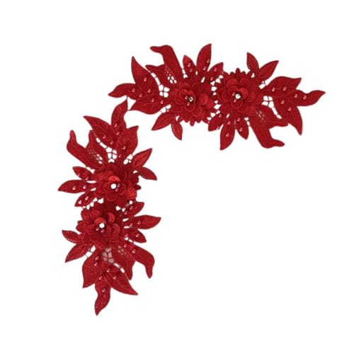 Spitzenapplikation, Spitzenapplikation, 2 Stück, 3D-Perlen-Blumenstickerei, Spitzenstoffapplikation for Nähen, for Hochzeit, Brautkleid, Schleier, Basteln, Kleidungszubehör, Dekoration for Brautkleid, Spitzenapplikation, Spitzenapplikation, 2 Stück, 3D-Perlen-Blumenstickerei, Spitzenstoffapplikation for Nähen, for Hochzeit, Brautkleid, Schleier, Basteln, Kleidungszubehör, Dekoration for Brautkleid, von PUYUNA