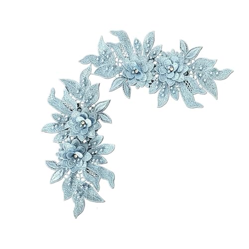 Spitzenapplikation, Spitzenapplikation, 2 Stück, 3D-Perlen-Blumenstickerei, Spitzenstoffapplikation for Nähen, for Hochzeit, Brautkleid, Schleier, Basteln, Kleidungszubehör, Dekoration for Brautkleid, Spitzenapplikation, Spitzenapplikation, 2 Stück, 3D-Perlen-Blumenstickerei, Spitzenstoffapplikation for Nähen, for Hochzeit, Brautkleid, Schleier, Basteln, Kleidungszubehör, Dekoration for Brautkleid, von PUYUNA