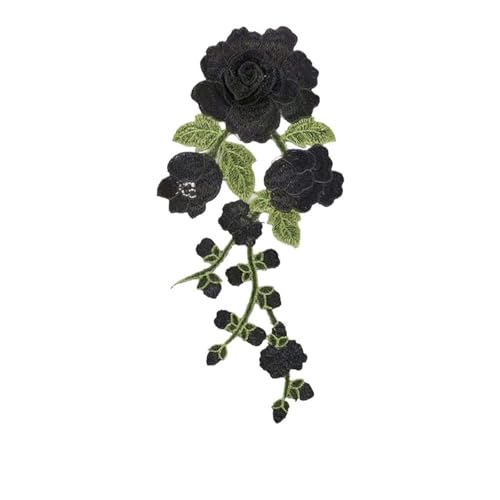 Spitzenapplikation, Spitzenapplikation mit Rosen-Aufnäher, bestickt, for Aufnähen, Blumen-Aufnäher, for Aufbügeln, Aufkleber, Kleidung, Abzeichen, DIY-Stoffapplikation, Nähzubehör for Brautkleider, Br Spitzenapplikation, Spitzenapplikation mit Rosen-Aufnäher, bestickt, for Aufnähen, Blumen-Aufnäher, for Aufbügeln, Aufkleber, Kleidung, Abzeichen, DIY-Stoffapplikation, Nähzubehör for Brautkleider, Br von PUYUNA