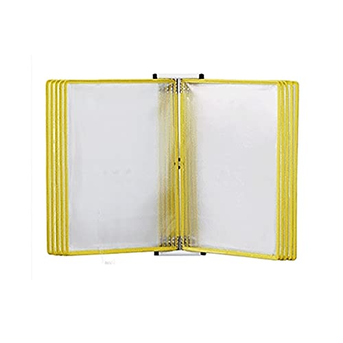Wandmontiertes Poster-Flipbook-Display, A4, Wandmontierter Display-Aktenhalter (Rot)(Unique Colour) von PUYUNA
