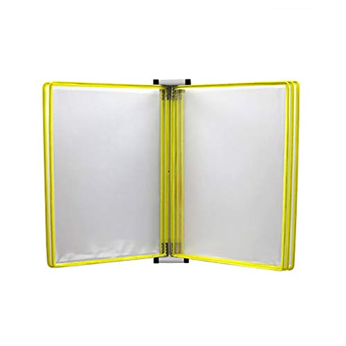 Wandmontiertes Poster-Flipbook-Display, Flipchart-Ständer A4, Wandmontierter Display-Aktenhalter (Blau)(Unique Colour) von PUYUNA