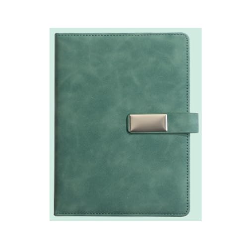 PUZYI 2 Packungen A5-Notizbuch, 8,38 × 5,38 Zoll, Notizbuch, Business-Notizblock, A5, dickes Lederjournal, 200 Seiten for Schreiben von Studienbedarf(Groen) von PUZYI