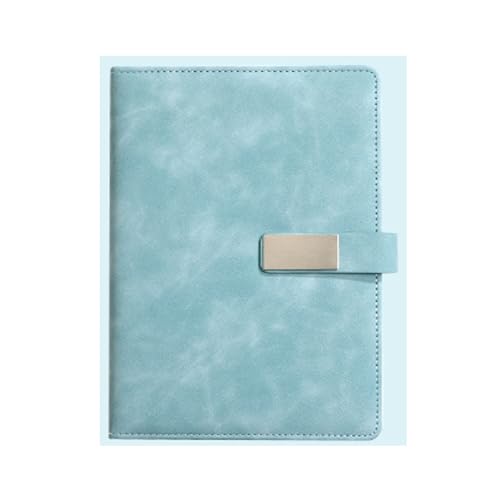 PUZYI 2 Packungen A5-Notizbuch, 8,38 × 5,38 Zoll, Notizbuch, Business-Notizblock, A5, dickes Lederjournal, 200 Seiten for Schreiben von Studienbedarf(Light blue) von PUZYI