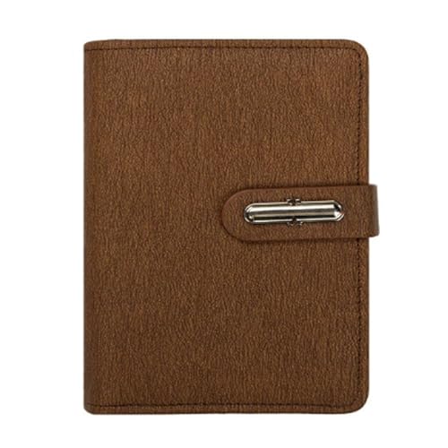 PUZYI 5er-Pack Notizbücher, A7-Blatt, Schreibtagebuch, tragbares Taschennotizbuch, englisches Wortbuch, for Mitnehmen for Notizen und Aufgaben in der Arbeit, Schule(Bruin) von PUZYI