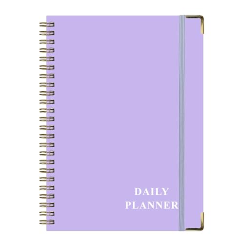 PUZYI A5-Notizbuch, 21,6 x 15,7 cm, Tagebuch, einfacher Notizblock, 81 Seiten fürs College, liniertes Hardcover-Notizbuch for Notieren bei der Arbeit, mehrere Farben(Purple) von PUZYI