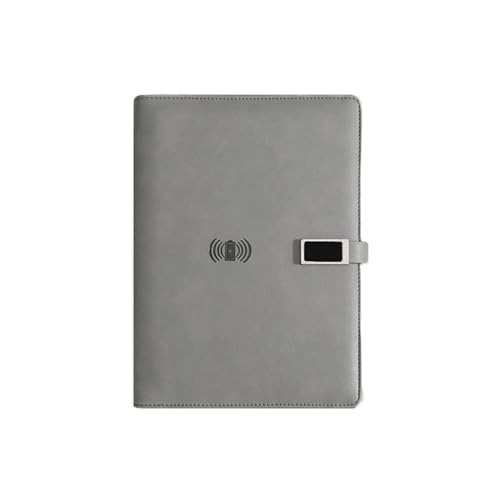 PUZYI A5-Notizbuch, 24 x 18,3 cm, Ladefunktion for Laptops, Flash-Laufwerk, multifunktionales Business-Konferenz-Notizbuch mit losen Blättern von PUZYI