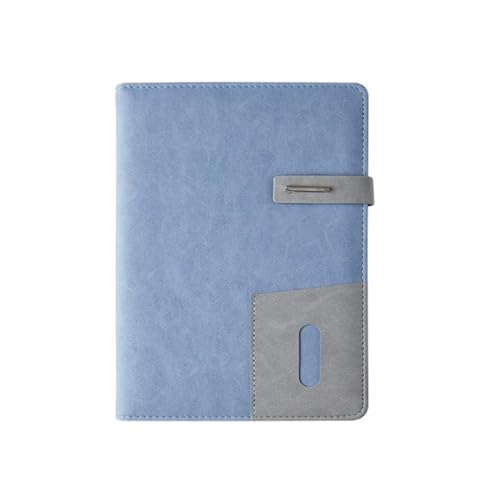 PUZYI A5-Notizbuch, Laptop, Business-Office, multifunktionales Notizbuch mit Schnalleneinsatz, Taschennotizbuch for Schreiben von Tagebüchern(Bleu) von PUZYI