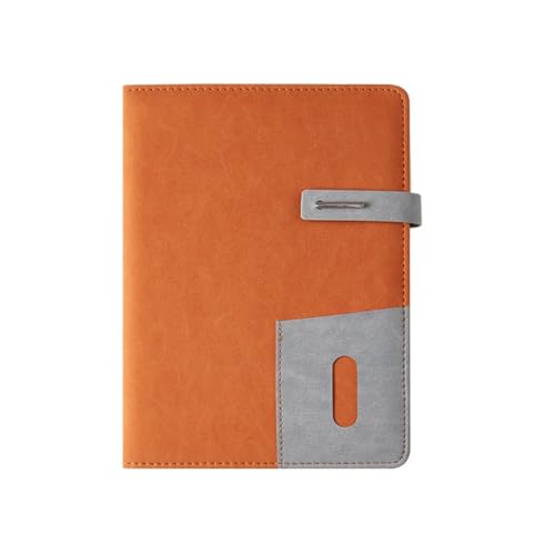 PUZYI A5-Notizbuch, Laptop, Business-Office, multifunktionales Notizbuch mit Schnalleneinsatz, Taschennotizbuch for Schreiben von Tagebüchern(Bruin) von PUZYI