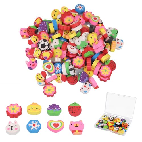 50 Stück Radiergummi Kinder Set, Lustige Radiergummis in Tierform, für Weihnachten, Schulmaterial und Mitgebsel, Bunte Eraser für Kinder, Perfekt als Partygeschenk und Belohnungen im Klassenzimme 50 Stück Radiergummi Kinder Set, Lustige Radiergummis in Tierform, für Weihnachten, Schulmaterial und Mitgebsel, Bunte Eraser für Kinder, Perfekt als Partygeschenk und Belohnungen im Klassenzimme von PVFZXS