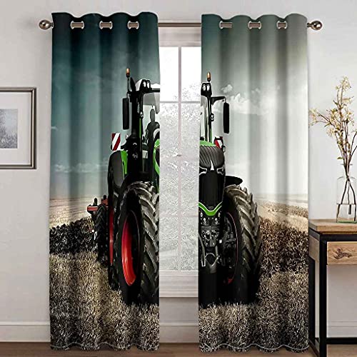 PVMLVM Schlafzimmer Vorhang Polyester 2 Stück Ösenvorhang Blickdicht Vorhänge Traktor Auto Gardinen 3D Druck Verdunkelung Vorhänge Für Kinderzimmer Wohnzimmer Fenster 220x215cm PVMLVM Schlafzimmer Vorhang Polyester 2 Stück Ösenvorhang Blickdicht Vorhänge Traktor Auto Gardinen 3D Druck Verdunkelung Vorhänge Für Kinderzimmer Wohnzimmer Fenster 220x215cm von PVMLVM