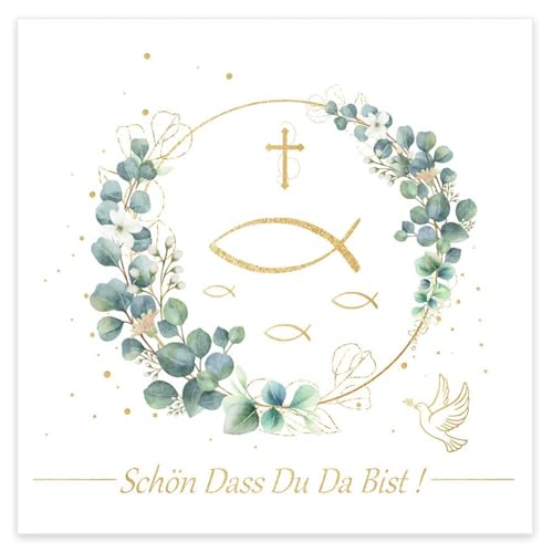 20 Stück Servietten Taufe, 33x33 cm Servietten Kommunion Tischdeko für Konfirmation Kommunion Taufe Tischdeko 20 Stück Servietten Taufe, 33x33 cm Servietten Kommunion Tischdeko für Konfirmation Kommunion Taufe Tischdeko von PVTXFK