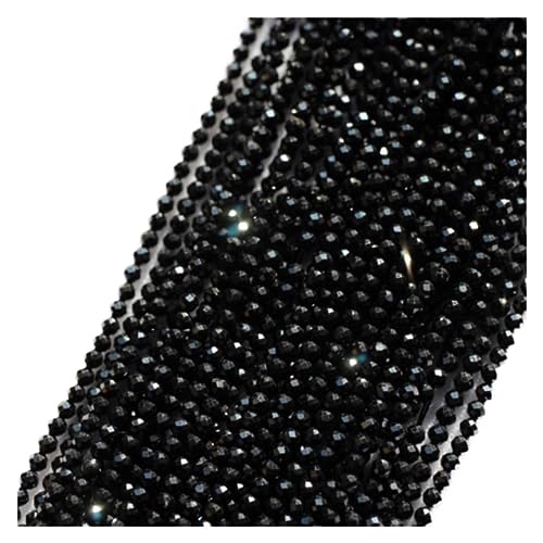 PVUVTNAHW 10 Stränge/Set natürliche 2 mm Spinell facettierte runde lose Perlen Charm Edelstein für Schmuckherstellung von PVUVTNAHW
