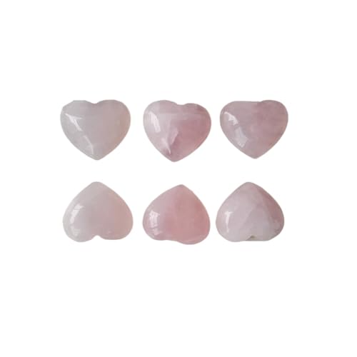 PVUVTNAHW Modische 18 mm herzförmige Cabochon-Cabochon-Kristall-Natursteinperlen zur Herstellung von Schmuck, Charm-Teilen, 24 Stück/Packung von PVUVTNAHW