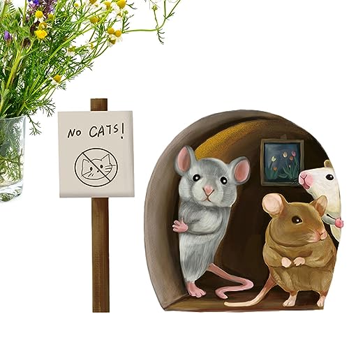 PW TOOLS Mausloch Wandtattoo,3 Mäuse Home Decor Mausaufkleber - Eckiger dekorativer Cartoon-PVC-wasserdichter Mausloch-Aufkleber für den Kindergarten PW TOOLS Mausloch Wandtattoo,3 Mäuse Home Decor Mausaufkleber - Eckiger dekorativer Cartoon-PVC-wasserdichter Mausloch-Aufkleber für den Kindergarten von PW TOOLS