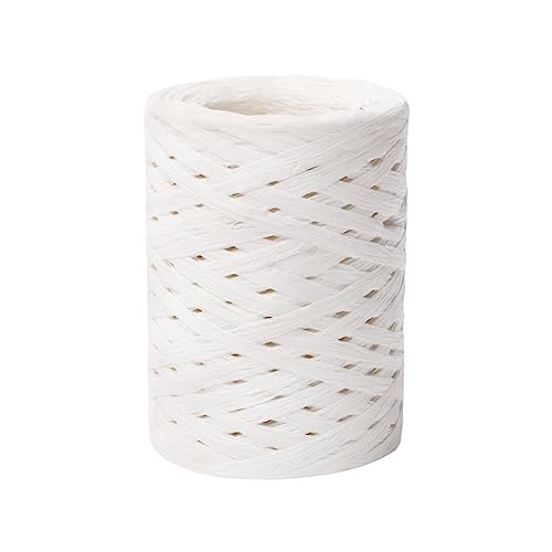 PW TOOLS Bast Papier Bänd, Bastgarn Zum Häkeln, 150 Raffiabast Papierband, Bast Raffia Natur Papier Packschnur, für Geschenkverpackung, Weben, Dekoration und Gärtnern PW TOOLS Bast Papier Bänd, Bastgarn Zum Häkeln, 150 Raffiabast Papierband, Bast Raffia Natur Papier Packschnur, für Geschenkverpackung, Weben, Dekoration und Gärtnern von PW TOOLS
