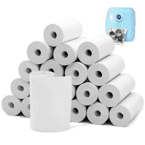 20 Rollen Thermopapier Kinderkamera, Nachfüllpapier für Kinderkamera, Thermodrucker Papier Weiß, 57mm Thermo Druckerpapier Nachfülldruckpapier für Kinder Sofortbildkameras 20 Rollen Thermopapier Kinderkamera, Nachfüllpapier für Kinderkamera, Thermodrucker Papier Weiß, 57mm Thermo Druckerpapier Nachfülldruckpapier für Kinder Sofortbildkameras von PWGHWG