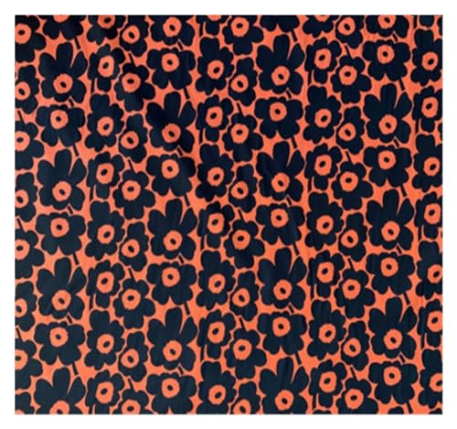 Bedruckter Baumwollstoff, Großer Blumendruck, handgefertigt, Patchwork, Baumwolle, Canvas, Stoff for Nähen, for Taschen, Kissen, DIY, Tischdecke, Vorhang, Sofa, 91 cm x 145 cm(3) von PXAMORTEL