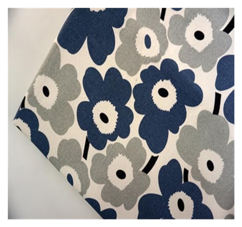 Bedruckter Baumwollstoff, Großer Blumendruck, handgefertigt, Patchwork, Baumwolle, Canvas, Stoff for Nähen, for Taschen, Kissen, DIY, Tischdecke, Vorhang, Sofa, 91 cm x 145 cm(44) von PXAMORTEL