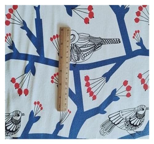 Bedruckter Baumwollstoff, Großer Blumendruck, handgefertigt, Patchwork, Baumwolle, Canvas, Stoff for Nähen, for Taschen, Kissen, DIY, Tischdecke, Vorhang, Sofa, 91 cm x 145 cm(45) von PXAMORTEL