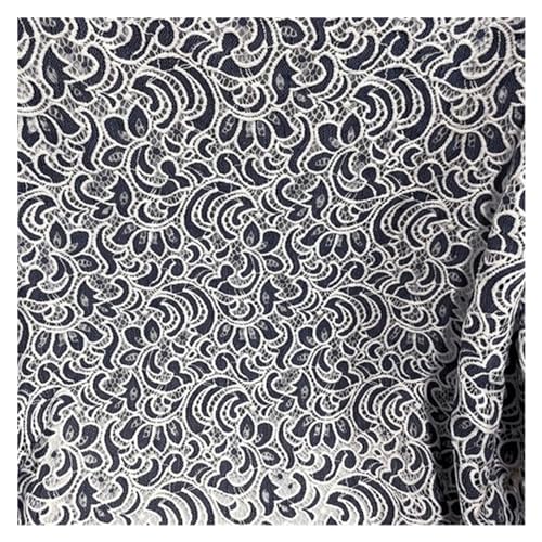 Bedruckter Baumwollstoff, Spitzenstoff Meterware(Blue and White) von PXAMORTEL