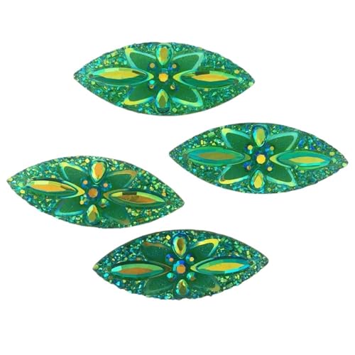 Flat Back Strasssteine Diamante, 100 STÜCKE AB Harz 20 * 50mm Flatback Strass 2 Loch Applikation Sammelalbum Hochzeit Ornament DIY Zubehör Handwerk Diamant Kunst(Maroon) von PXAMORTEL