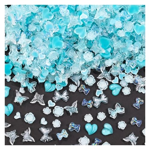 Flat Back Strasssteine Diamante, 100 g Lila/Rosa Kamelie/Schleife Nail Art Decor Mixed-Design 3D Blume Nagel Charms DIY Mädchen Blumen Maniküre Teile Diamant Kunst(Color 02) von PXAMORTEL