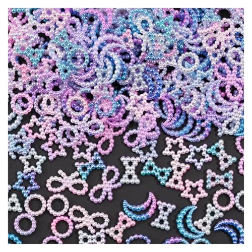 Flat Back Strasssteine Diamante, 100 g Lila/Rosa Kamelie/Schleife Nail Art Decor Mixed-Design 3D Blume Nagel Charms DIY Mädchen Blumen Maniküre Teile Diamant Kunst(Color 11) von PXAMORTEL