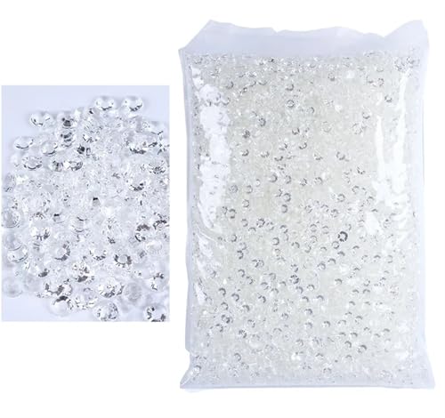 Flat Back Strasssteine Diamante, 2–6 mm Jelly AB-Harz, nicht Hot Fix-Strasssteine, flache Rückseite, Kunststoffkristalle, Strass-Glitzer, große Paketsteine, Diamantkunst(Transparent,SS10(3mm)10000pcs) von PXAMORTEL