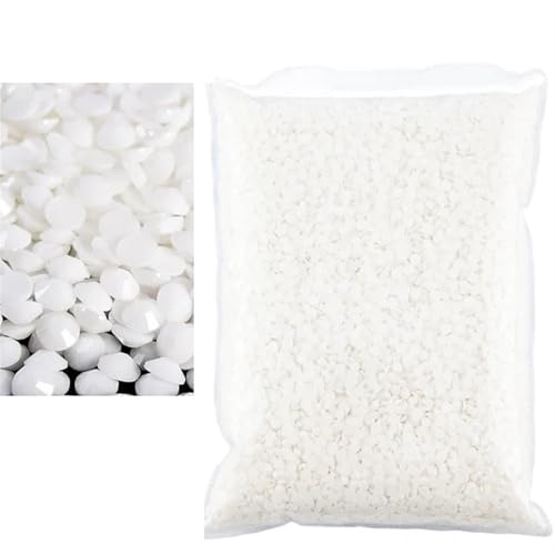Flat Back Strasssteine Diamante, 2–6 mm Jelly AB-Harz, nicht Hot Fix-Strasssteine, flache Rückseite, Kunststoffkristalle, Strass-Glitzer, große Paketsteine, Diamantkunst(Solid White,SS10(3mm)10000pcs) von PXAMORTEL