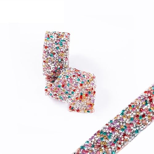 Flat Back Strasssteine Diamante, Diamantbänder, Harz-Strassband, 2 Größen, funkelnde Diamantbänder, Gürtelwickel(SZJT 101,1.5cm x 80cm) von PXAMORTEL