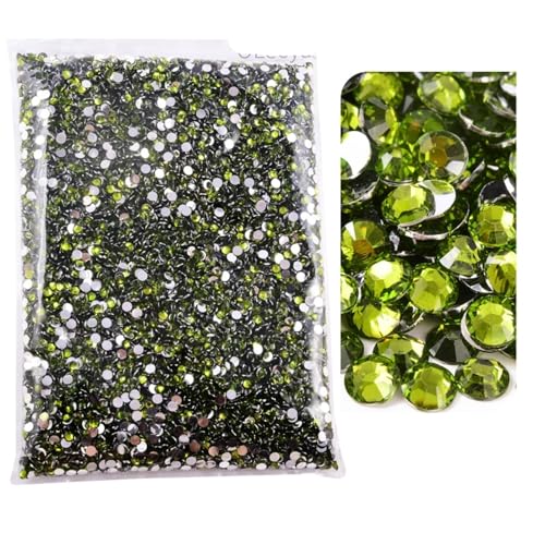 Flat Back Strasssteine Diamante, Hotfix-Strasssteine mit flacher Rückseite, silberfarbenes Harz, nicht Hotfix-Strasssteine in großer Packung, Glitzerkristalle und Strass-Strasssteine(117 Olive,6mm Flat Back Strasssteine Diamante, Hotfix-Strasssteine mit flacher Rückseite, silberfarbenes Harz, nicht Hotfix-Strasssteine in großer Packung, Glitzerkristalle und Strass-Strasssteine(117 Olive,6mm von PXAMORTEL