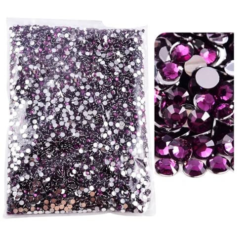 Flat Back Strasssteine Diamante, Hotfix-Strasssteine mit flacher Rückseite, silberfarbenes Harz, nicht Hotfix-Strasssteine in großer Packung, Glitzerkristalle und Strass-Strasssteine(118 Grape pur Flat Back Strasssteine Diamante, Hotfix-Strasssteine mit flacher Rückseite, silberfarbenes Harz, nicht Hotfix-Strasssteine in großer Packung, Glitzerkristalle und Strass-Strasssteine(118 Grape pur von PXAMORTEL